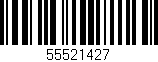 Código de barras (EAN, GTIN, SKU, ISBN): '55521427'