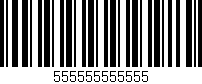 Código de barras (EAN, GTIN, SKU, ISBN): '555555555555'