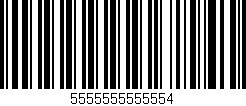 Código de barras (EAN, GTIN, SKU, ISBN): '5555555555554'