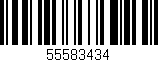 Código de barras (EAN, GTIN, SKU, ISBN): '55583434'