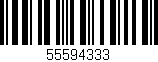 Código de barras (EAN, GTIN, SKU, ISBN): '55594333'