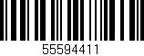 Código de barras (EAN, GTIN, SKU, ISBN): '55594411'