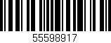 Código de barras (EAN, GTIN, SKU, ISBN): '55598917'