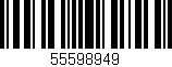 Código de barras (EAN, GTIN, SKU, ISBN): '55598949'