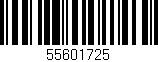 Código de barras (EAN, GTIN, SKU, ISBN): '55601725'