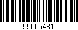Código de barras (EAN, GTIN, SKU, ISBN): '55605481'