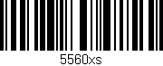 Código de barras (EAN, GTIN, SKU, ISBN): '5560xs'