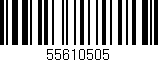 Código de barras (EAN, GTIN, SKU, ISBN): '55610505'
