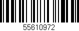 Código de barras (EAN, GTIN, SKU, ISBN): '55610972'