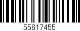 Código de barras (EAN, GTIN, SKU, ISBN): '55617455'