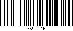 Código de barras (EAN, GTIN, SKU, ISBN): '559-9/16'