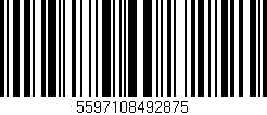 Código de barras (EAN, GTIN, SKU, ISBN): '5597108492875'
