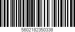 Código de barras (EAN, GTIN, SKU, ISBN): '5602182350338'