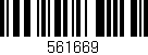 Código de barras (EAN, GTIN, SKU, ISBN): '561669'