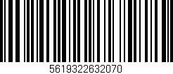 Código de barras (EAN, GTIN, SKU, ISBN): '5619322632070'