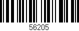 Código de barras (EAN, GTIN, SKU, ISBN): '56205'