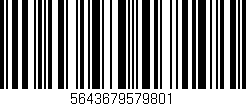 Código de barras (EAN, GTIN, SKU, ISBN): '5643679579801'
