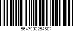 Código de barras (EAN, GTIN, SKU, ISBN): '5647983254607'