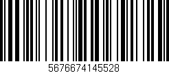 Código de barras (EAN, GTIN, SKU, ISBN): '5676674145528'