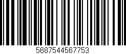 Código de barras (EAN, GTIN, SKU, ISBN): '5687544567753'