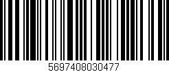 Código de barras (EAN, GTIN, SKU, ISBN): '5697408030477'