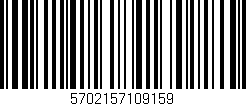 Código de barras (EAN, GTIN, SKU, ISBN): '5702157109159'