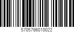 Código de barras (EAN, GTIN, SKU, ISBN): '5705796010022'