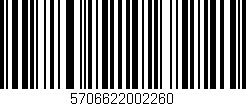 Código de barras (EAN, GTIN, SKU, ISBN): '5706622002260'