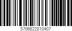 Código de barras (EAN, GTIN, SKU, ISBN): '5706622010407'