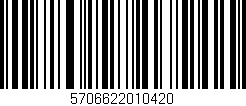 Código de barras (EAN, GTIN, SKU, ISBN): '5706622010420'