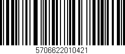 Código de barras (EAN, GTIN, SKU, ISBN): '5706622010421'