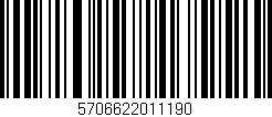 Código de barras (EAN, GTIN, SKU, ISBN): '5706622011190'