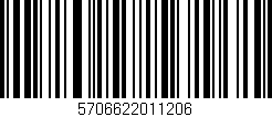 Código de barras (EAN, GTIN, SKU, ISBN): '5706622011206'