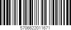 Código de barras (EAN, GTIN, SKU, ISBN): '5706622011671'
