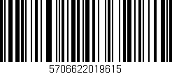 Código de barras (EAN, GTIN, SKU, ISBN): '5706622019615'