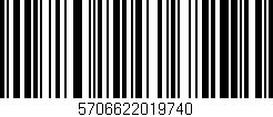 Código de barras (EAN, GTIN, SKU, ISBN): '5706622019740'