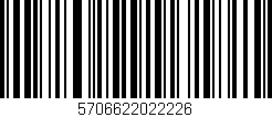 Código de barras (EAN, GTIN, SKU, ISBN): '5706622022226'