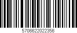 Código de barras (EAN, GTIN, SKU, ISBN): '5706622022356'