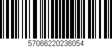 Código de barras (EAN, GTIN, SKU, ISBN): '57066220236054'