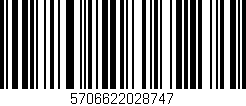 Código de barras (EAN, GTIN, SKU, ISBN): '5706622028747'