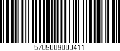 Código de barras (EAN, GTIN, SKU, ISBN): '5709009000411'