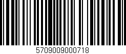 Código de barras (EAN, GTIN, SKU, ISBN): '5709009000718'