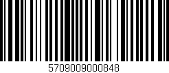 Código de barras (EAN, GTIN, SKU, ISBN): '5709009000848'