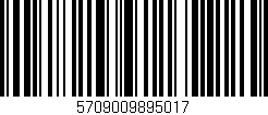 Código de barras (EAN, GTIN, SKU, ISBN): '5709009895017'