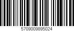 Código de barras (EAN, GTIN, SKU, ISBN): '5709009895024'