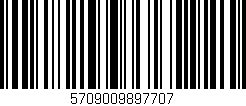 Código de barras (EAN, GTIN, SKU, ISBN): '5709009897707'