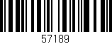 Código de barras (EAN, GTIN, SKU, ISBN): '57189'