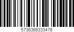 Código de barras (EAN, GTIN, SKU, ISBN): '5736368333478'