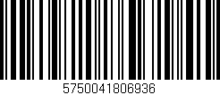 Código de barras (EAN, GTIN, SKU, ISBN): '5750041806936'