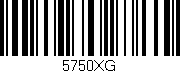 Código de barras (EAN, GTIN, SKU, ISBN): '5750XG'